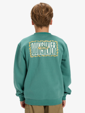 quiksilver, Graphic - Crewneck Fleece for Boys 8-16, DEEP SEA (gmw0) Graphic - Crewneck Fleece for Boys 8-16  EQBFT03956