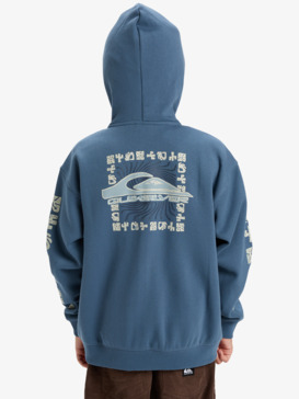 quiksilver, Salt Water Graphic Zip - Zip-Hoodie für Jungen 8-16, CHINA BLUE (bnd0) Salt Water Graphic Zip - Full Zip Hoodie for Boys 8-16  EQBFT03962