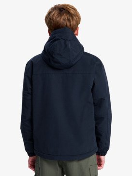 quiksilver, Overcast 3K Warm - Veste imperméable à capuche pour Garçon 8-16 ans, BLACK (kvj0) Overcast 3K Warm - Waterproof Hooded Jacket for Boys 8-16  EQBJK03337