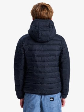 quiksilver, Scaly - Veste isolante à capuche pour Garçon 8-16 ans, BLACK (kvj0) Scaly - Hooded Insulator Jacket for Boys 8-16  EQBJK03340