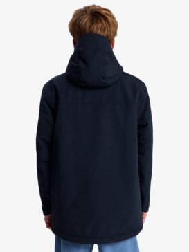 quiksilver, Overcast 3K Parka - Waterproof Hooded Jacket for Boys 8-16, BLACK (kvj0) Overcast 3K Parka - Waterproof Hooded Jacket for Boys 8-16  EQBJK03341
