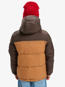 quiksilver, Cold Days - Hooded Puffer Jacket for Boys 8-16, CHOCOLATE BROWN (csd0) Cold Days - Hooded Puffer Jacket for Boys 8-16  EQBJK03343