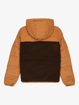quiksilver, Scaly Reversible - Veste isolante à capuche pour Garçon 8-16 ans, ALMOND (cmd0) Scaly Reversible - Hooded Insulator Jacket for Boys 8-16  EQBJK03347