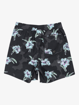 quiksilver, Everyday Straight Volley Yth14" - Swim Shorts for Boys 8-16, BACKYARDS BLACK - KVJ7 (kvj7) Everyday Straight Volley Yth14" - Swim Shorts for Boys 8-16  EQBJV03501