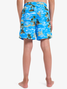 quiksilver, Everyday Straight Volley Yth14" - Swim Shorts for Boys 8-16, CORONET BLUE NATURAMA (blq6) Everyday Straight Volley Yth14" - Swim Shorts for Boys 8-16  EQBJV03501