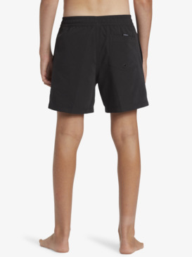 quiksilver, Everyday Solid Volley Yth 14" - Swim Shorts for Boys 8-16, BLACK (kvj0) Everyday Solid Volley Yth 14" - Swim Shorts for Boys 8-16  EQBJV03517