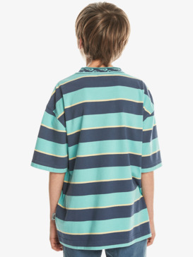 quiksilver, Stripe - T-Shirt for Boys 8-16, CROWN BLUE STRIPE YTH (bqy3) Stripe - T-Shirt for Boys 8-16  EQBKT03339