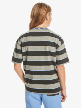 quiksilver, Stripe - T-Shirt for Boys 8-16, TARMAC STRIPE YTH (kta3) Stripe - T-Shirt for Boys 8-16  EQBKT03339