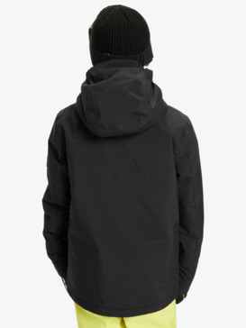 quiksilver, Side Hit Solid 10K - Funktionelle Snow-Jacke mit Kapuze für Jungs 4-16, TRUE BLACK (kvj0) Side Hit Solid - Technical Snow Jacket for Boys 4-16  EQBTJ03221