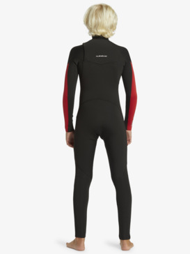 quiksilver, 3/2mm Everyday Sessions - Combinaison de surf zip poitrine pour Garçon 8-16 ans, HIGH RISK RED (rqc0) 3/2mm Everyday Sessions - Chest Zip Wetsuit for Boys 8-16  EQBW103107