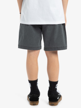 quiksilver, Taxer Youth 15" - Elastic Waist Walkshorts for Boys 8 - 16, BLACK (kvj0) Taxer Youth 15" - Elastic Waist Walkshorts for Boys 8 - 16  EQBWS03378