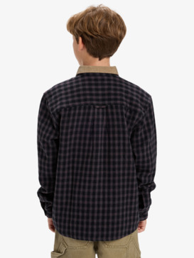 quiksilver, Mercury Sandstrokes - Long Sleeve Shirt for Boys 8-16, SAND STROKES BLACK (kvj1) Mercury Sandstrokes - Long Sleeve Shirt for Boys 8-16  EQBWT03409