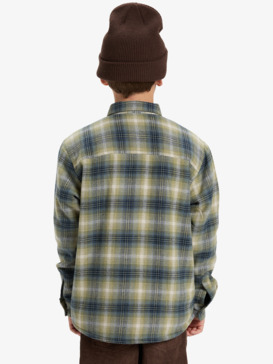 quiksilver, Venture Sherpa - Long Sleeve Overshirt for Boys 8-16, LODEN GREEN VENTURE (gng1) Venture Sherpa - Long Sleeve Overshirt for Boys 8-16  EQBWT03410