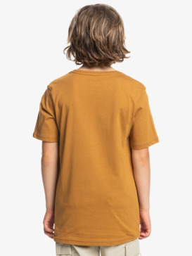 quiksilver, Comp Logo - T-Shirt for Boys 8-16, BONE BROWN (cmt0) Comp Logo - T-Shirt for Boys 8-16  EQBZT04711