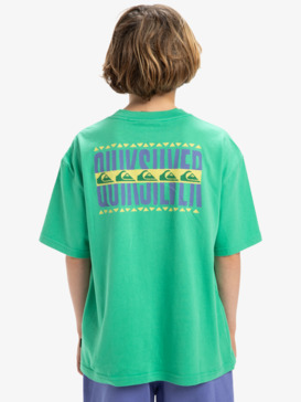quiksilver, World Force - Short Sleeves T-Shirt for Boys 8 - 16, GREEN SPRUCE (gkz0) World Force - Short Sleeves T-Shirt for Boys 8 - 16  EQBZT04828