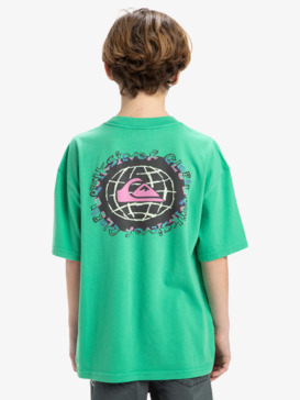 quiksilver, Global Heat - Short Sleeves T-Shirt for Boys 8 - 16, GREEN SPRUCE (gkz0) Global Heat - Short Sleeves T-Shirt for Boys 8 - 16  EQBZT04829