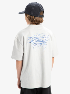 quiksilver, Mercury Chrome Lighting - Short Sleeves T-Shirt for Boys 8 - 16, LUNAR ROCK (sfb0) Mercury Chrome Lighting - Short Sleeves T-Shirt for Boys 8 - 16  EQBZT04831