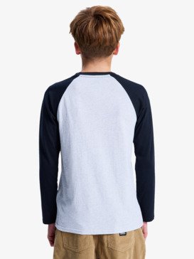 quiksilver, Ev Omni Logo Raglan - Long Sleeve T-Shirt for Boys 8-16, ATHLETIC HEATHER (sgrh) Ev Omni Logo Raglan - Long Sleeve T-Shirt for Boys 8-16  EQBZT04916
