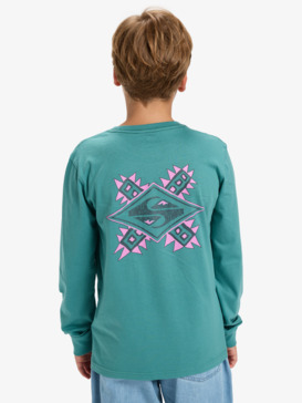 quiksilver, Ev Swell Ovation - Long Sleeve T-Shirt for Boys 8-16, DEEP SEA (gmw0) Ev Swell Ovation - Long Sleeve T-Shirt for Boys 8-16  EQBZT04918