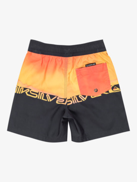 quiksilver, Everyday Straight 12" - Zwembroek voor Jongens 2-7, FIERY CORAL WORDBLOCK (mkz8) Everyday Straight 12" - Swim Shorts for Boys 2 - 7  EQKJV03255