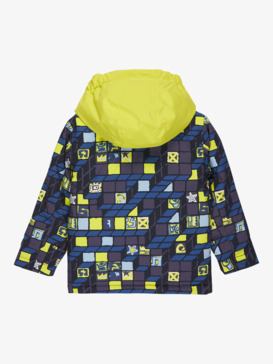 quiksilver, Little Mission Kids 10K - Funktionelle Snow-Jacke mit Kapuze für Jungen, 3D CHECKER YELLOW PLUM (yeg1) Little Mission Kids - Technical Snow Jacket for Boys  EQKTJ03026