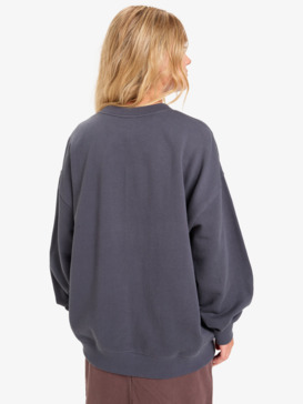 quiksilver, Standard - Cuello redondo para mujer, INDIA INK (ksh0) Standard - Crew Neck for Women  EQWFT03188