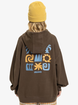 quiksilver, Standard - Hoodie for Women, CHOCOLATE BROWN (csd0) Standard - Hoodie for Women  EQWFT03189