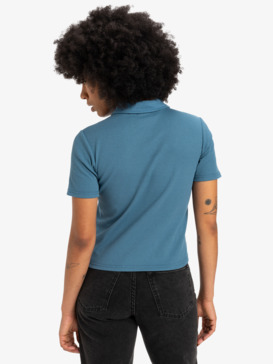 quiksilver, Nightcall Polo - Short Sleeves Polo T-Shirt for Women, REAL TEAL (bpr0) Nightcall Polo - Short Sleeves Polo T-Shirt for Women  EQWKT03194