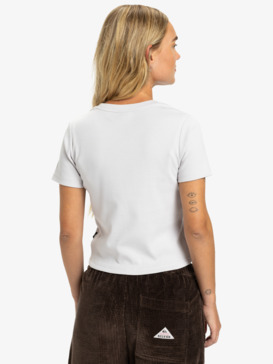 quiksilver, Sunday - Camiseta de manga corta para mujer, LILAC MARBLE (sfn0) Sunday - Short Sleeve T-Shirt for Women  EQWKT03197