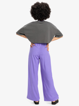 quiksilver, Hono - Elastic Waist Pants for Women, DUSTED PERI (pmg0) Hono - Elastic Waist Pants for Women  EQWNP03057