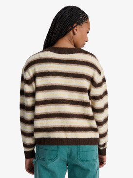 quiksilver, Bukit Cardigan - Cardigan for Women, CHOCOLATE BROWN STRIPES (csd3) Bukit Cardigan - Cardigan for Women  EQWSW03030