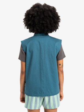 quiksilver, Jolk - Short Sleeves Shirt for Women, REAL TEAL (bpr0) Jolk - Short Sleeves Shirt for Women  EQWWT03141