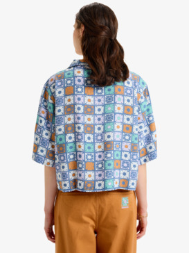 quiksilver, Tilebloom - Short Sleeve Shirt for Women, ORCHID PETAL TILEBLOOM MINI (pfj6) Tilebloom - Short Sleeve Shirt for Women  EQWWT03147