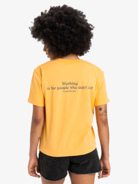 quiksilver, Standard - Short Sleeves T-Shirt for Women, CHAMOIS (ngr0) Standard - Short Sleeves T-Shirt for Women  EQWZT03181