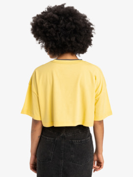 quiksilver, Maxi - Cropped T-Shirt for Women, POPCORN (yem0) Maxi - Cropped T-Shirt for Women  EQWZT03183