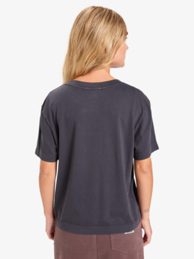 quiksilver, Essential - Camiseta de manga corta para mujer, TARMAC (kta0) Essential - Short Sleeve T-Shirt for Women  EQWZT03196
