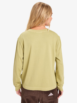 quiksilver, Essential - Long Sleeve T-Shirt for Women, SPONGE (tkp0) Essential - Long Sleeve T-Shirt for Women  EQWZT03199