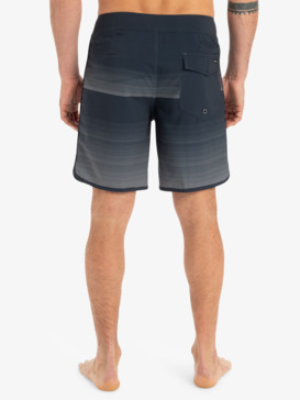 quiksilver, Surfsilk Scallop 18" - Board Shorts for Men, DARK NAVY TIJUANA (ktp6) Surfsilk Scallop 18" - Board Shorts for Men  EQYBS04862