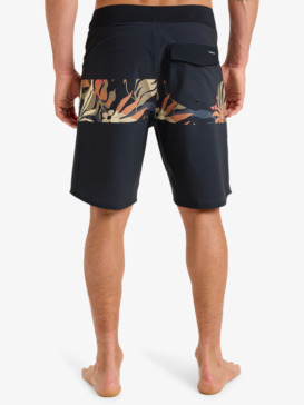 quiksilver, Highline Arch 19" - Boardshorts für Männer, BLACK PANEL BLUEWEED (kvj8) Highline Arch 19" - Board Shorts for Men  EQYBS04864