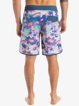 quiksilver, Highline Scallop 19" - Boardshorts für Männer, MARINE BLUE BIOPHILIA (bha6) Highline Scallop 19" - Board Shorts for Men  EQYBS04865