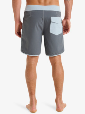 quiksilver, Original Scallop 18" - Board Shorts for Men, IRON GATE (kzm0) Original Scallop 18" - Board Shorts for Men  EQYBS04880