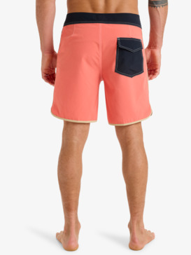 quiksilver, Original Scallop 18" - Board Shorts for Men, SPICED CORAL (mlh0) Original Scallop 18" - Board Shorts for Men  EQYBS04880