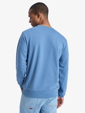 quiksilver, Graphic - Sudadera de cuello redondo para Hombre, CORONET BLUE (blq0) Graphic - Crew Neck Sweatshirt for Men  EQYFT05055