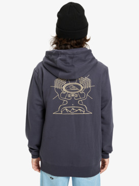 quiksilver, GraphicZip - Sudadera con capucha y cremallera para hombre, INDIA INK (ksh0) GraphicZip - Full Zip Hoodie for Men  EQYFT05133