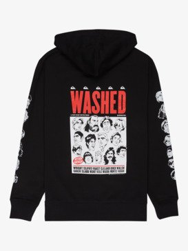 quiksilver, Washed - Hoodie Sherpa Fleece voor Heren, BLACK (kvj0) Washed - Hoodie Sherpa Fleece for Men  EQYFT05249