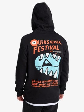 quiksilver, Quiksilver Festival - Hoodie for Men, BLACK (kvj0) Quiksilver Festival - Hoodie for Men  EQYFT05251