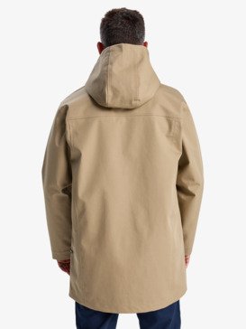 quiksilver, Diamond Rain - Chaqueta impermeable con capucha para hombre, ELMWOOD (tmp0) Diamond Rain - Waterproof Hooded Jacket for Men  EQYJK04193