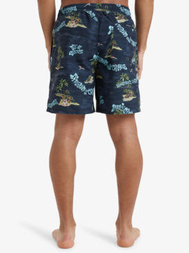 quiksilver, Everyday Straight Volley 17" - Schwimmshorts für Männer, BLACK NATURAMA (kvj6) Everyday Straight Volley 17" - Swim Shorts for Men  EQYJV04100