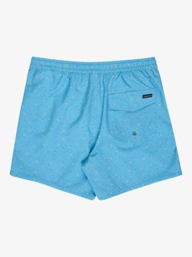 quiksilver, Surfsilk Straight 16" - Short de Natación para hombre, MILKY BLUE MINI CHAOS (bhg1) Surfsilk Straight 16" - Swim Shorts for Men  EQYJV04107