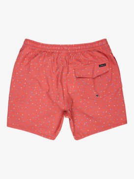 quiksilver, Surfsilk Straight 16" - Short de Natación para hombre, SPICED CORAL MINI CHAOS (mlh1) Surfsilk Straight 16" - Swim Shorts for Men  EQYJV04107